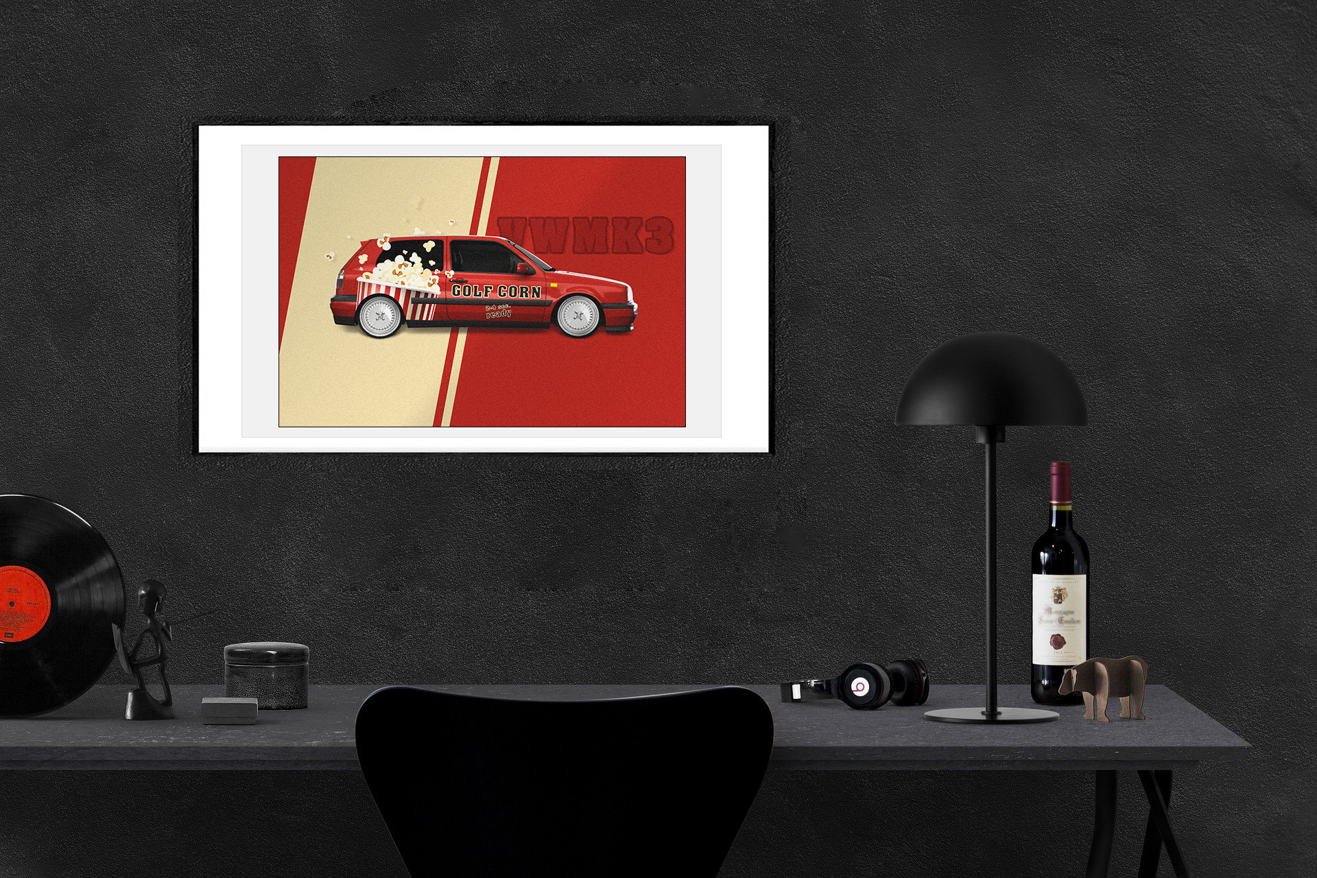 Volkswagen Golf 3 Artwork Print